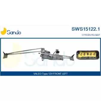 Système de nettoyage des vitres SANDO SWS15122.1