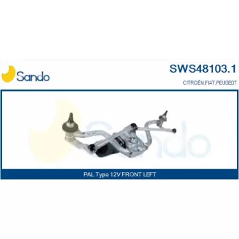 Système de nettoyage des vitres SANDO SWS48103.1