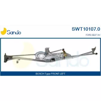 Tringlerie d'essuie-glace SANDO SWT10107.0