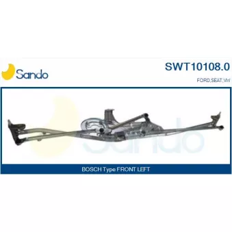 Tringlerie d'essuie-glace SANDO SWT10108.0