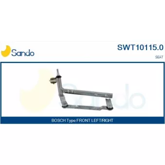 Tringlerie d'essuie-glace SANDO SWT10115.0