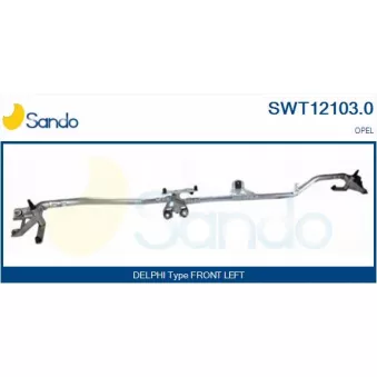 Tringlerie d'essuie-glace SANDO SWT12103.0