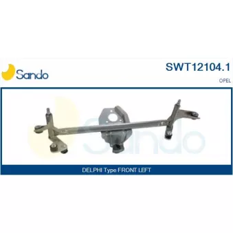 Tringlerie d'essuie-glace SANDO SWT12104.1