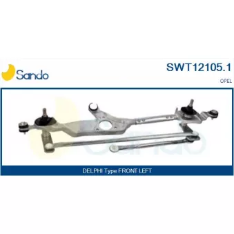 Tringlerie d'essuie-glace SANDO SWT12105.1
