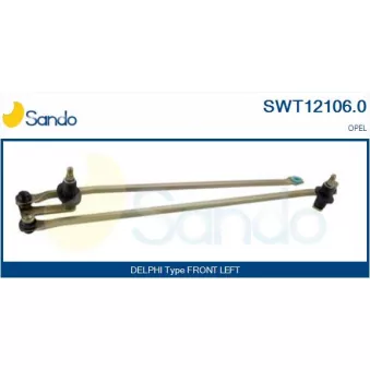 Tringlerie d'essuie-glace SANDO SWT12106.0