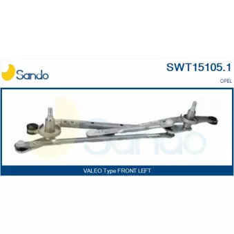 Tringlerie d'essuie-glace SANDO SWT15105.1