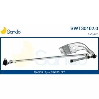 Tringlerie d'essuie-glace SANDO SWT30102.0