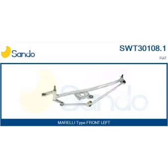 Tringlerie d'essuie-glace SANDO SWT30108.1