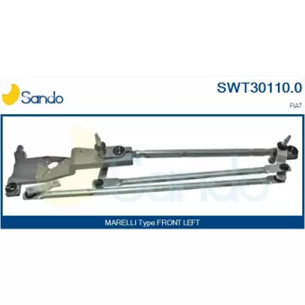 Tringlerie d'essuie-glace SANDO SWT30110.0
