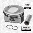 Kit de pistons ET ENGINETEAM PM004800KS - Visuel 2