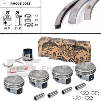 Kit de pistons ET ENGINETEAM PM006100ET