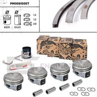 Kit de pistons ET ENGINETEAM PM006150ET