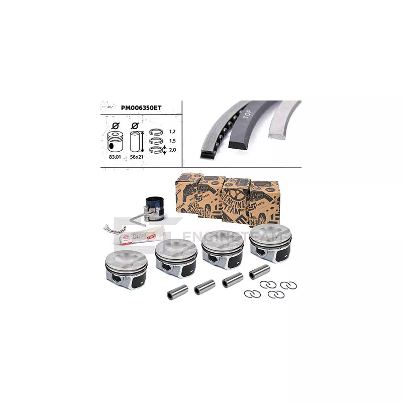 Kit de pistons ET ENGINETEAM PM006350ET