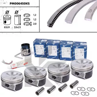 Kit de pistons ET ENGINETEAM PM006450KS