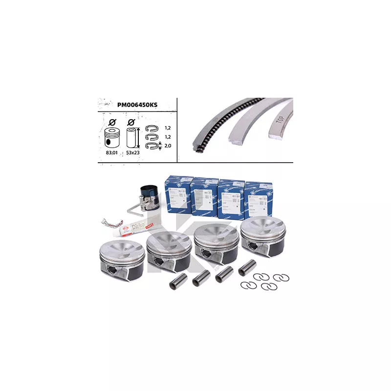 Kit de pistons ET ENGINETEAM PM006450KS