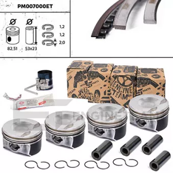 Kit de pistons ET ENGINETEAM PM007000ET