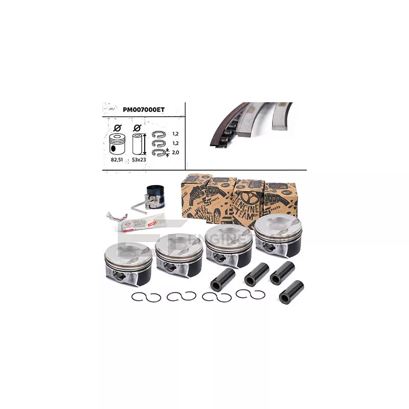 Kit de pistons ET ENGINETEAM PM007000ET
