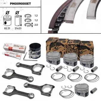 Kit de pistons ET ENGINETEAM PM009000ET