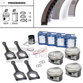 Kit de pistons ET ENGINETEAM PM009000KS