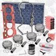 Kit de pistons ET ENGINETEAM PM009700KS - Visuel 1