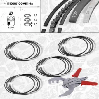 Jeu de segments de pistons ET ENGINETEAM R1000100VR1