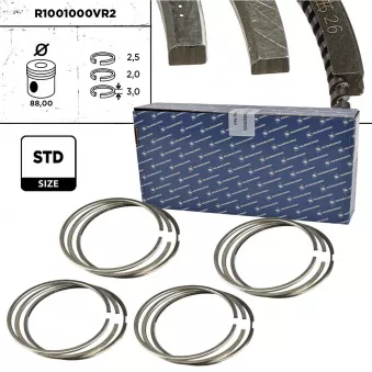 Jeu de segments de pistons ET ENGINETEAM R1001000VR2