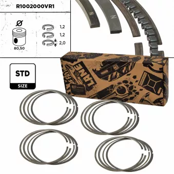Jeu de segments de pistons ET ENGINETEAM R1002000VR1