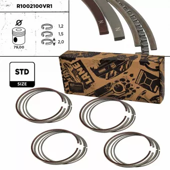 Jeu de segments de pistons ET ENGINETEAM R1002100VR1
