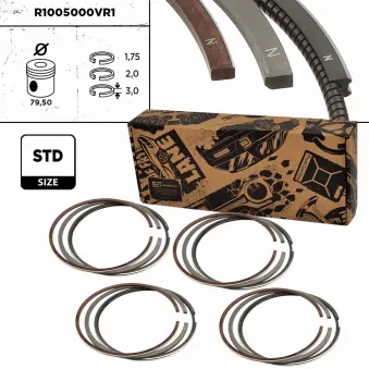 Jeu de segments de pistons ET ENGINETEAM R1005000VR1