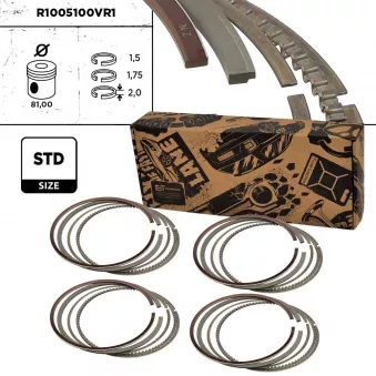 Jeu de segments de pistons ET ENGINETEAM R1005100VR1
