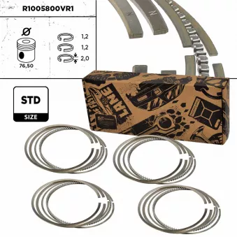 Jeu de segments de pistons ET ENGINETEAM R1005800VR1