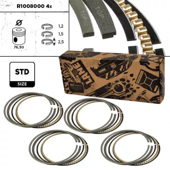 Jeu de segments de pistons ET ENGINETEAM R1008000VR1