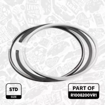 Jeu de segments de pistons ET ENGINETEAM R1008200VR1