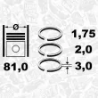 Jeu de segments de pistons ET ENGINETEAM R1009100 - Visuel 2