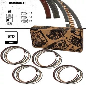 Jeu de segments de pistons ET ENGINETEAM R1010100VR1