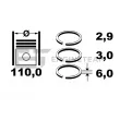 Jeu de segments de pistons ET ENGINETEAM R1010800 - Visuel 2