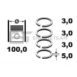 Jeu de segments de pistons ET ENGINETEAM R1011200 - Visuel 1