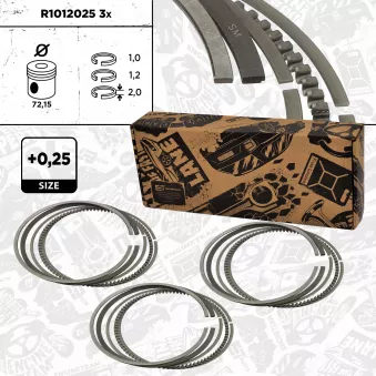 Jeu de segments de pistons ET ENGINETEAM R1012025VR1