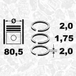 Jeu de segments de pistons ET ENGINETEAM R1013350 - Visuel 2