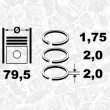 Jeu de segments de pistons ET ENGINETEAM R1013600 - Visuel 2