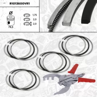 Jeu de segments de pistons ET ENGINETEAM R1013600VR1