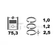 Jeu de segments de pistons ET ENGINETEAM R4000400 - Visuel 2