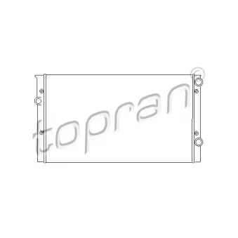 Radiateur, refroidissement du moteur TOPRAN 103 003