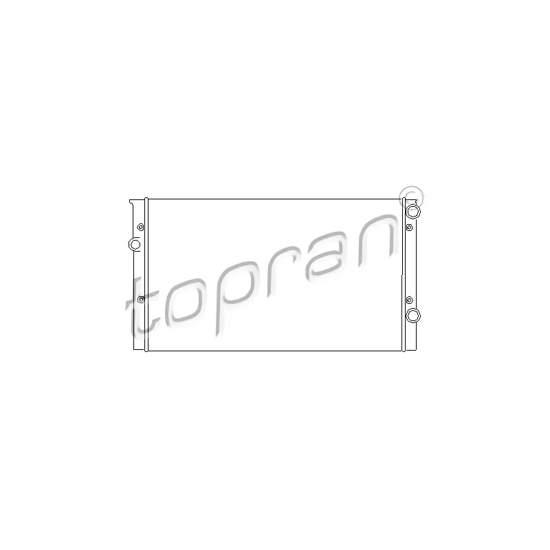 Radiateur, refroidissement du moteur TOPRAN 103 003