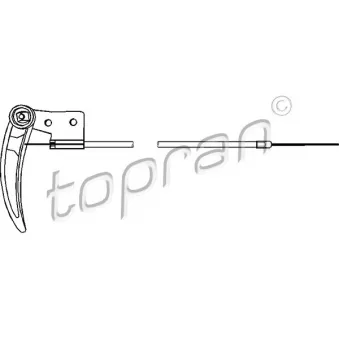 Tirette de capot moteur TOPRAN 103 414