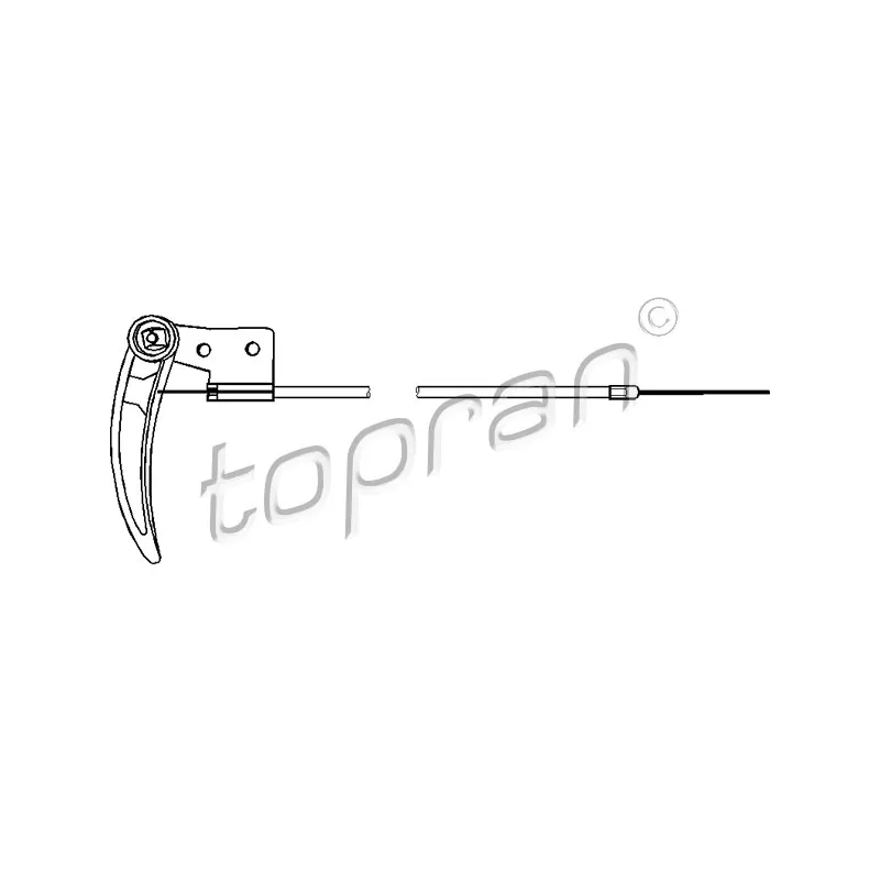 Tirette de capot moteur TOPRAN 103 414