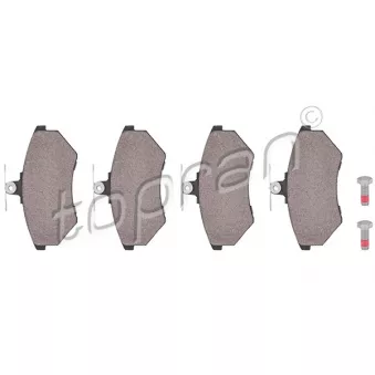 Jeu de 4 plaquettes de frein avant TOPRAN 103 529