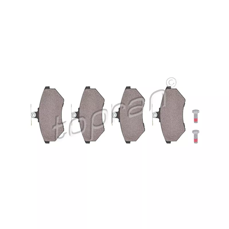 Jeu de 4 plaquettes de frein avant TOPRAN 103 529