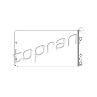 Radiateur, refroidissement du moteur TOPRAN 105 750
