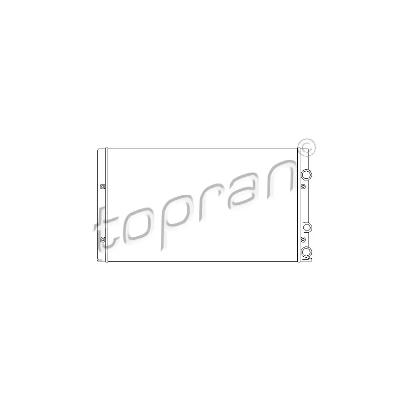 Radiateur, refroidissement du moteur TOPRAN 105 750